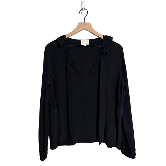 Sezane Tops - Sezane Black Blouse